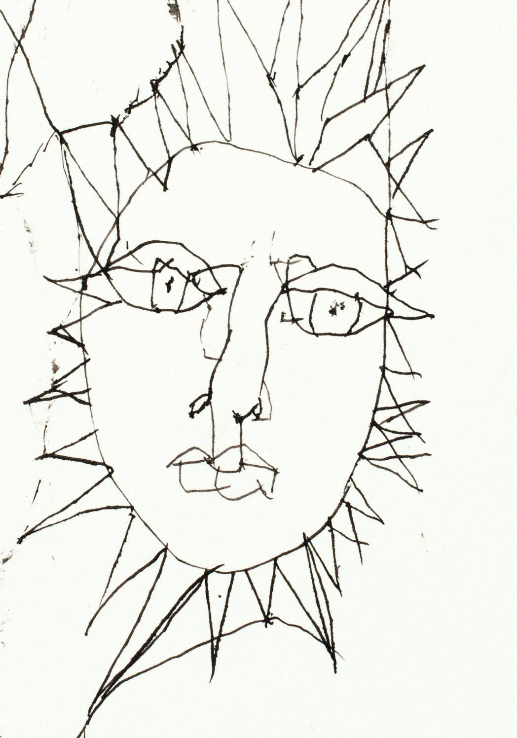 Odes to the sun - Lajos Szalay, 20th Century, Figurative drawing For Sale 2