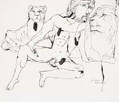 A Season in Paris, Daniel - Lajos Szalay, 20th Century, Figurative drawing