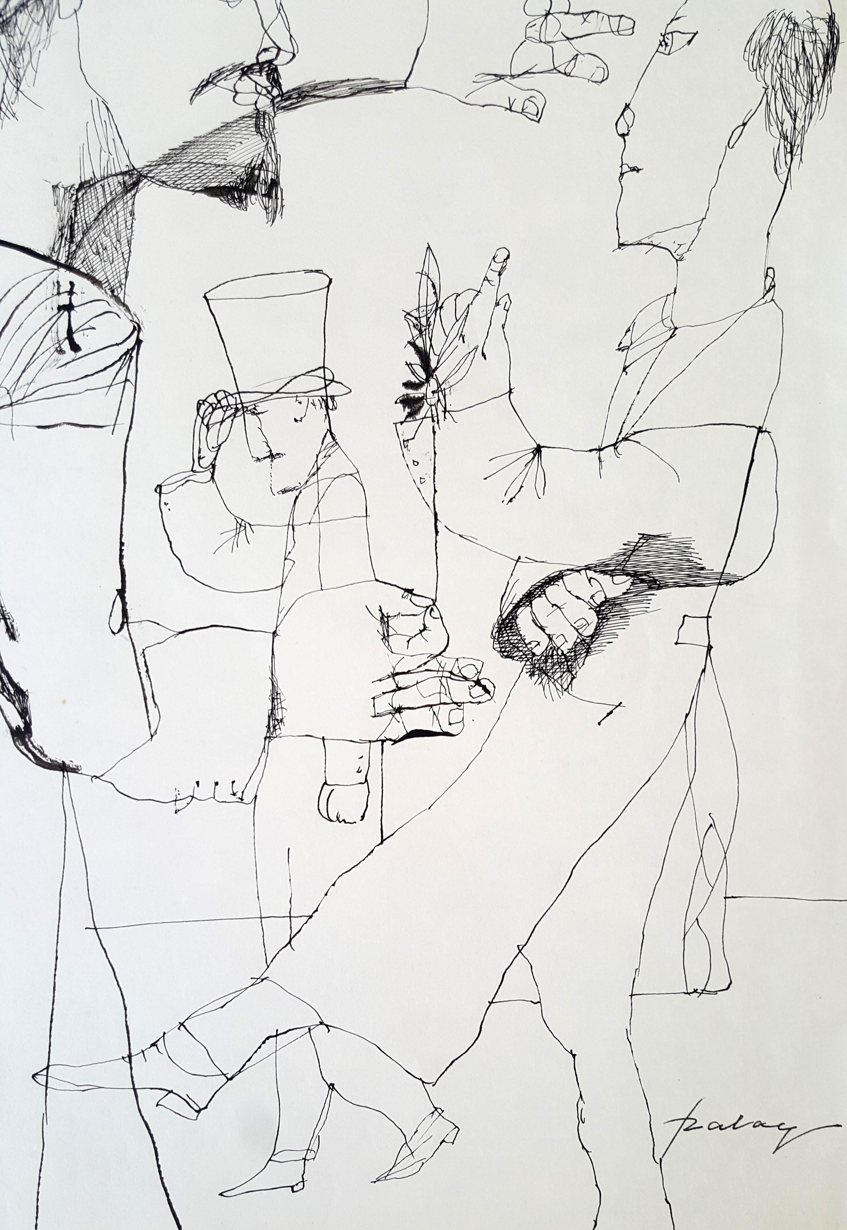Salomè - Lajos Szalay, XX secolo, Disegno figurativo in vendita 5