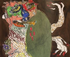 Gloutorama - Julien Wolf, 21st Century, Contemporary Expressionist Drawing
