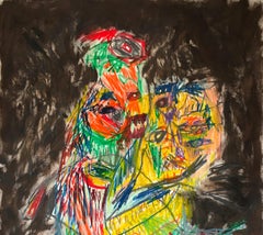 Survival colour - Julien Wolf, 21st Century, Contemporary Expressionist Drawing