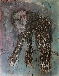 Die Höhle von Julien Wolf - Julien Wolf, 21. Jahrhundert, zeitgenössische expressionistische Zeichnung