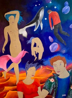 Die Dünen – Julien Calot, Kunst des 21. Jahrhunderts, zeitgenössische figurative Malerei
