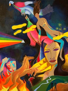 Los pasajeros - Julien Calot, Siglo XXI, Pintura figurativa contemporánea