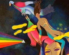 The passengers - Julien Calot, 21st Century, Contemporary figurative painting