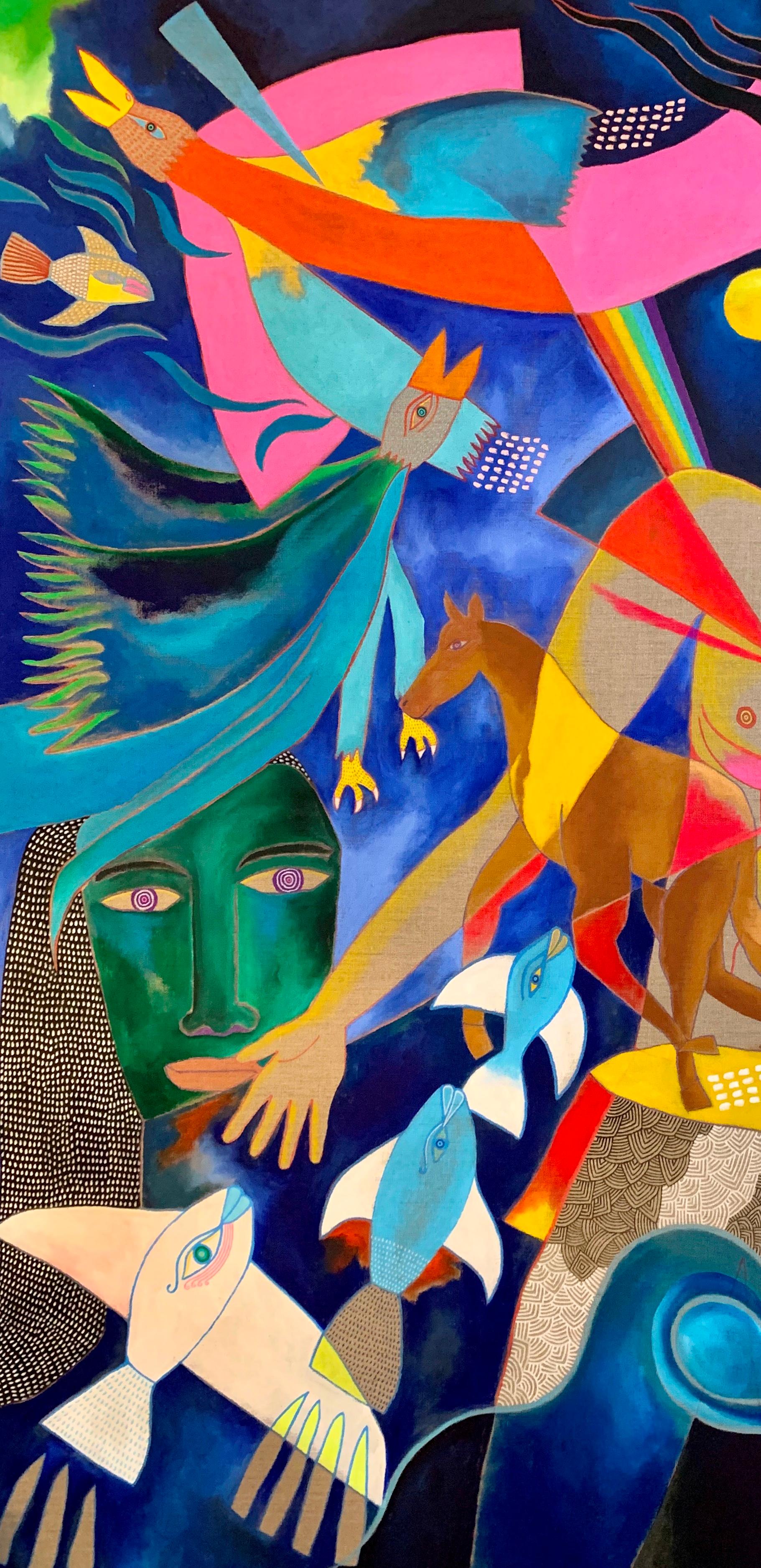 Aura – Julien Calot, 21. Jahrhundert, Zeitgenössische figurative Malerei im Angebot 2