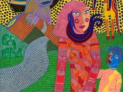 The river - Julien Calot, 21. Jahrhundert, Zeitgenössisches figuratives Gemälde