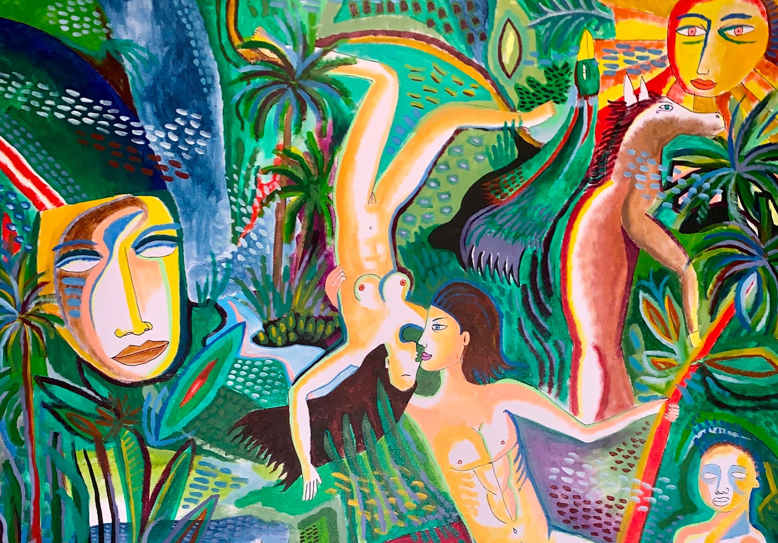 Amoorea - Julien Calot, 21° secolo, Pittura figurativa contemporanea in vendita 1