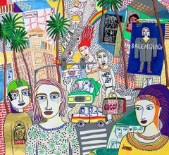 Sunset boulevard - Julien Calot, 21st Century, Contemporary figurative painting