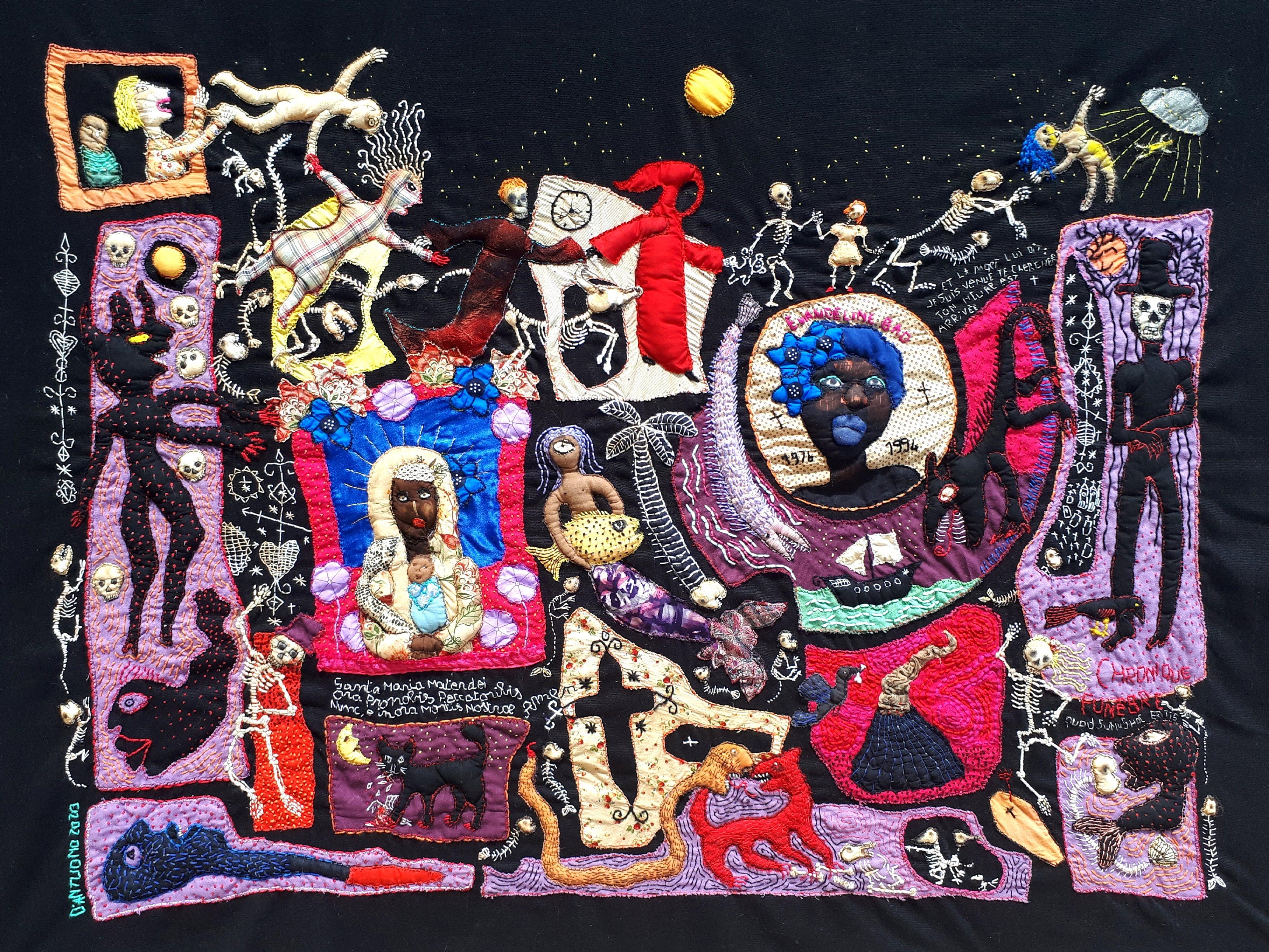 Death told her, Barbara d'Antuono, 21st Century Contemporary textile art - Art by Barbara d' Antuono