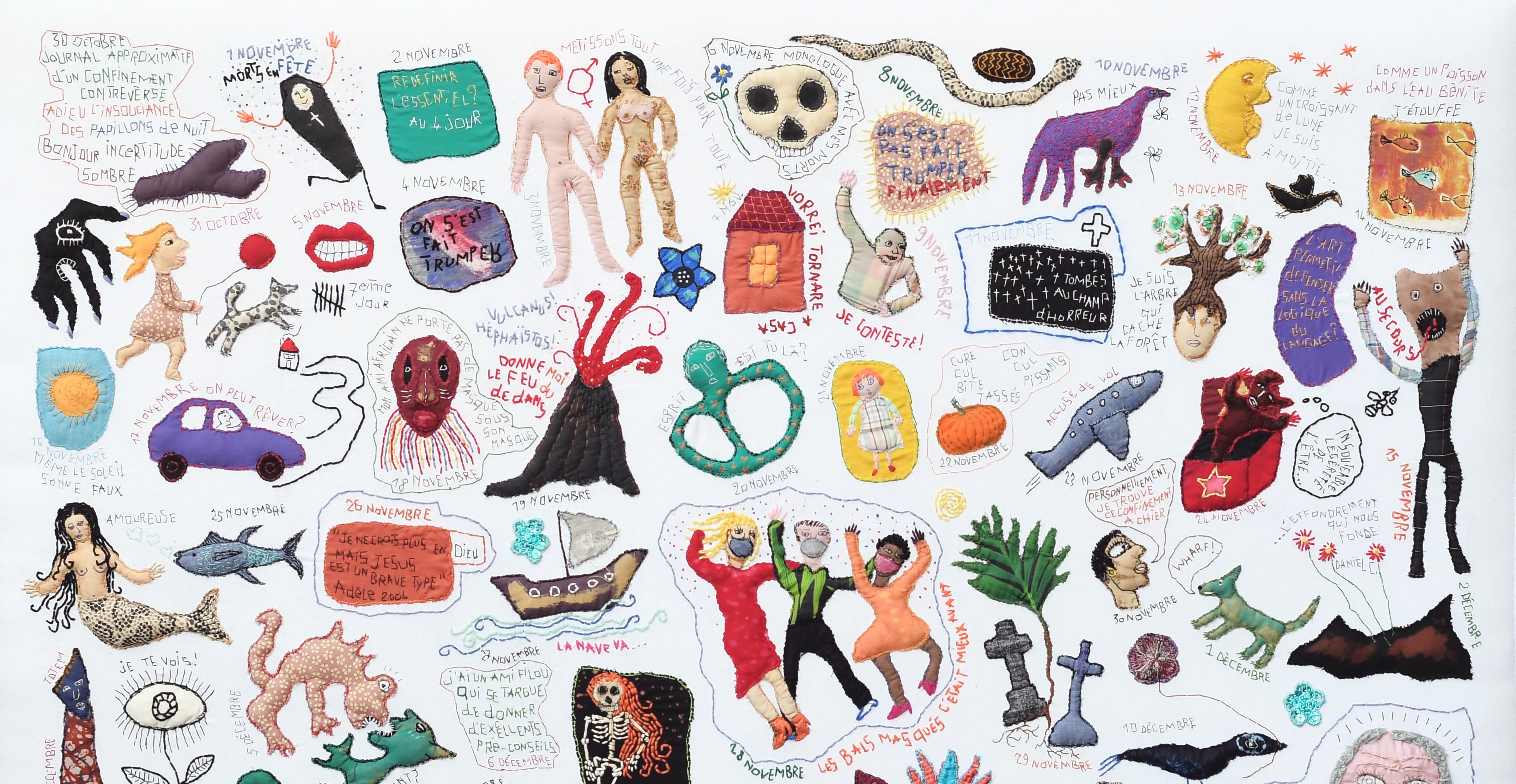 Diario di prigionia, Barbara d'Antuono, Arte tessile contemporanea del XXI secolo in vendita 3