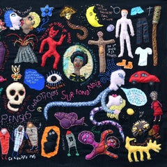 Chaotic thoughts, Barbara d'Antuono, 21st Century Contemporary textile art