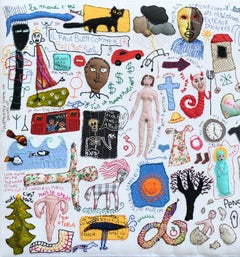 Pensieri caotici #2, Barbara d'Antuono, Arte tessile contemporanea del XXI secolo
