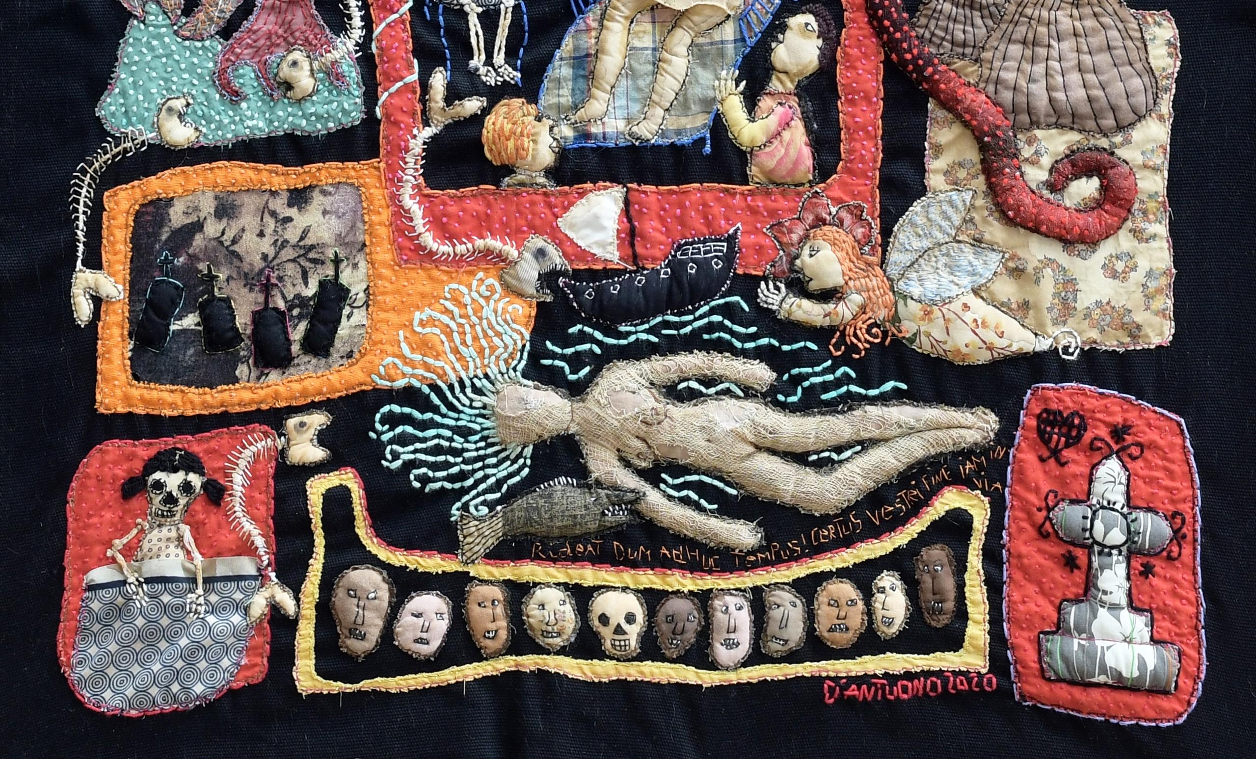 Aún estás a tiempo, Barbara d' Antuono, Arte textil contemporáneo del siglo XXI en venta 4