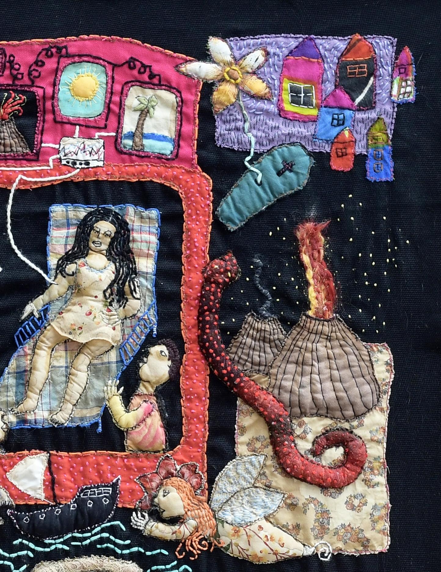 Aún estás a tiempo, Barbara d' Antuono, Arte textil contemporáneo del siglo XXI en venta 2