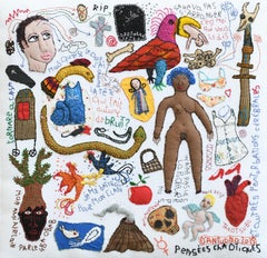 Pensamientos caóticos nº 2, Barbara d' Antuono, Arte textil contemporáneo del siglo XXI