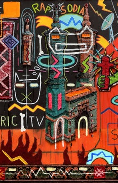 Africa Electric TV - Philippe Jacq, 21st Century, Contemporary painting