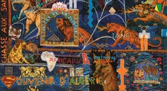 The lion hunt - Philippe Jacq, 21st Century, Contemporary art, Painting