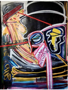 Danny Minnick, Lazer Eye,  Oil Paint on Canvas 