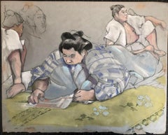 Lynn Matsuoka, SUMO GRAND CHAMPION CHIYONOFUJI, Reading in the Dressing Room