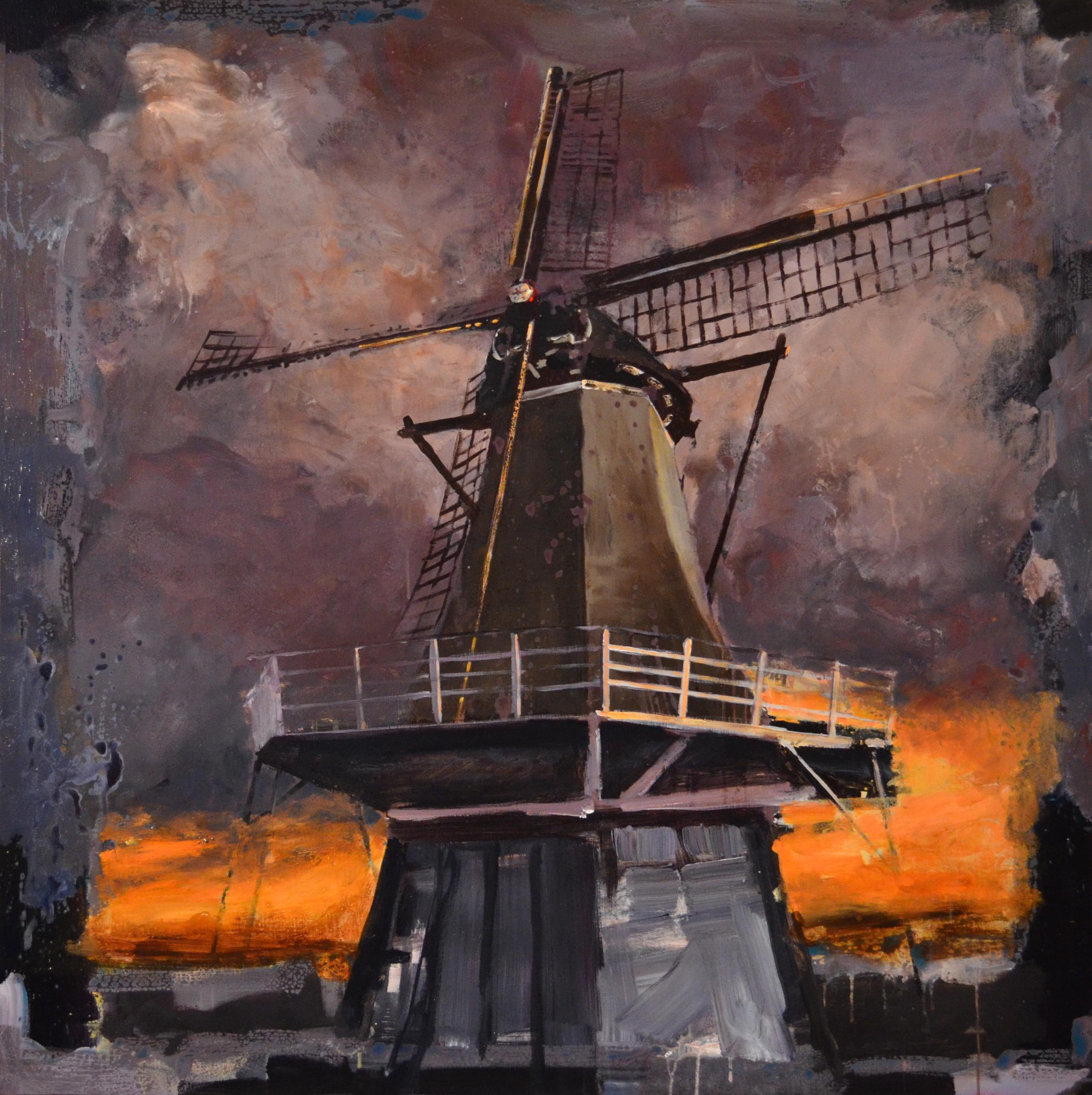 Toon Kuijpers Still-Life Painting - Dutch Mill 