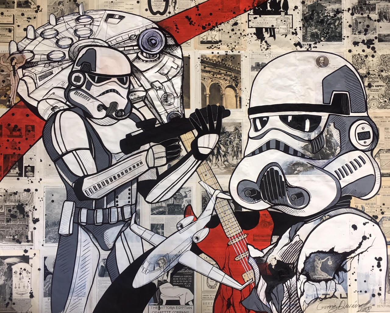 Star Wars Universe  - Pop Art Mixed Media Art by  Gomez Duran