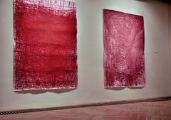 Vortex, Series Maps Of Red - Large Format, Pigment, Binding Agent On Paper