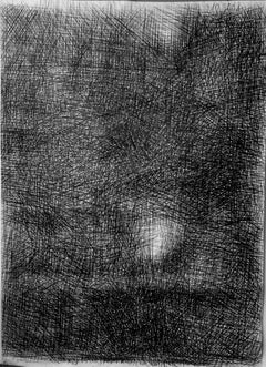 Light, Series Drawing From Israel - Large Format, Charcoal On Paper