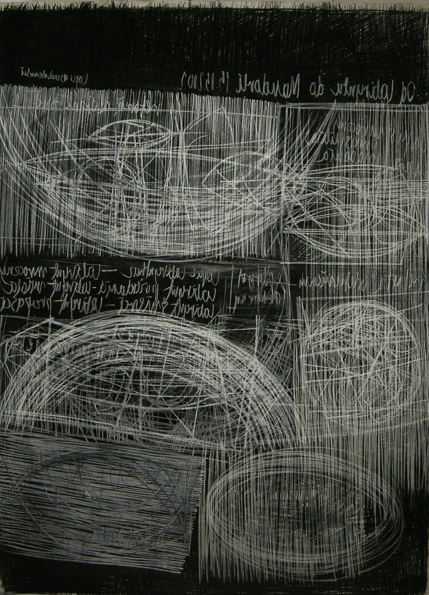 Drawing 14, Series Drawing - Large Format, Charcoal On Paper Panting