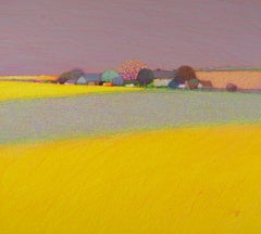 LANDWIRTSCHAFT 1  Zeitgenössische Landschaft in Öl, Pastell  Malerei