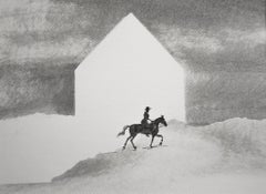Homecoming V  Cavalier -  The Moderns Figurative Nature and Landscape Drawing (Dessin figuratif moderne de la nature et du paysage)