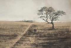 Weg 3 - Moderne figurative Natur- und Landschaftszeichnung