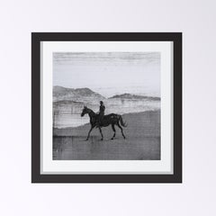 Rider On A Horse 2 -  Modern Figurative Nature and Landscape Drawing