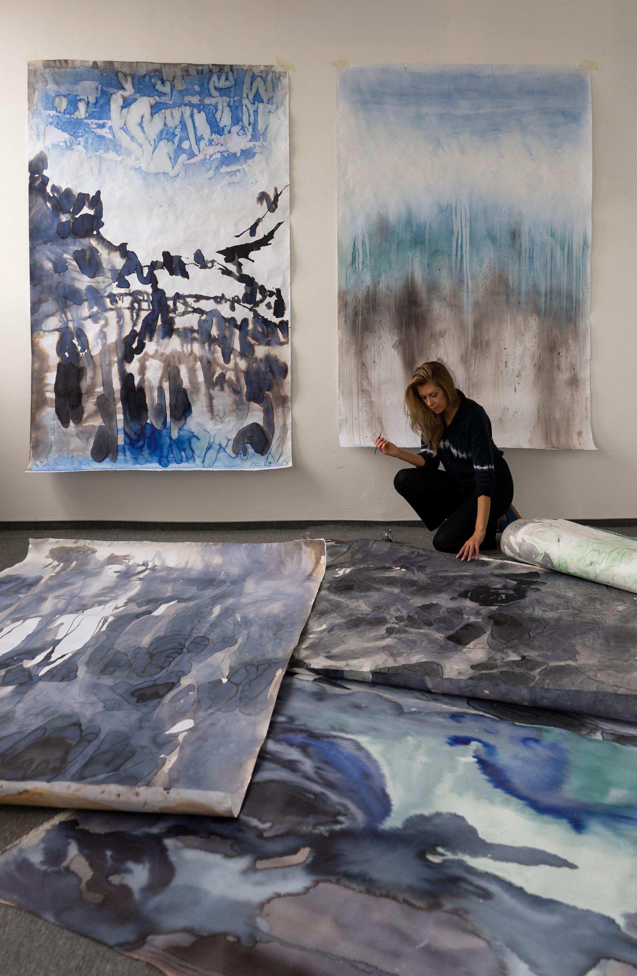 The artwork will be shipped rolled up in a cardboard tube

Aleksandra Batura (b. 1982 in Augustów) a Warsaw based artist. She earned a Doctor of Fine Arts degree from the Academy of Fine Arts in Cracow. She studied at the 
Faculty of Painting in