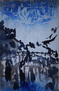 Mountains - Contemporary Abstract Large Format Painting