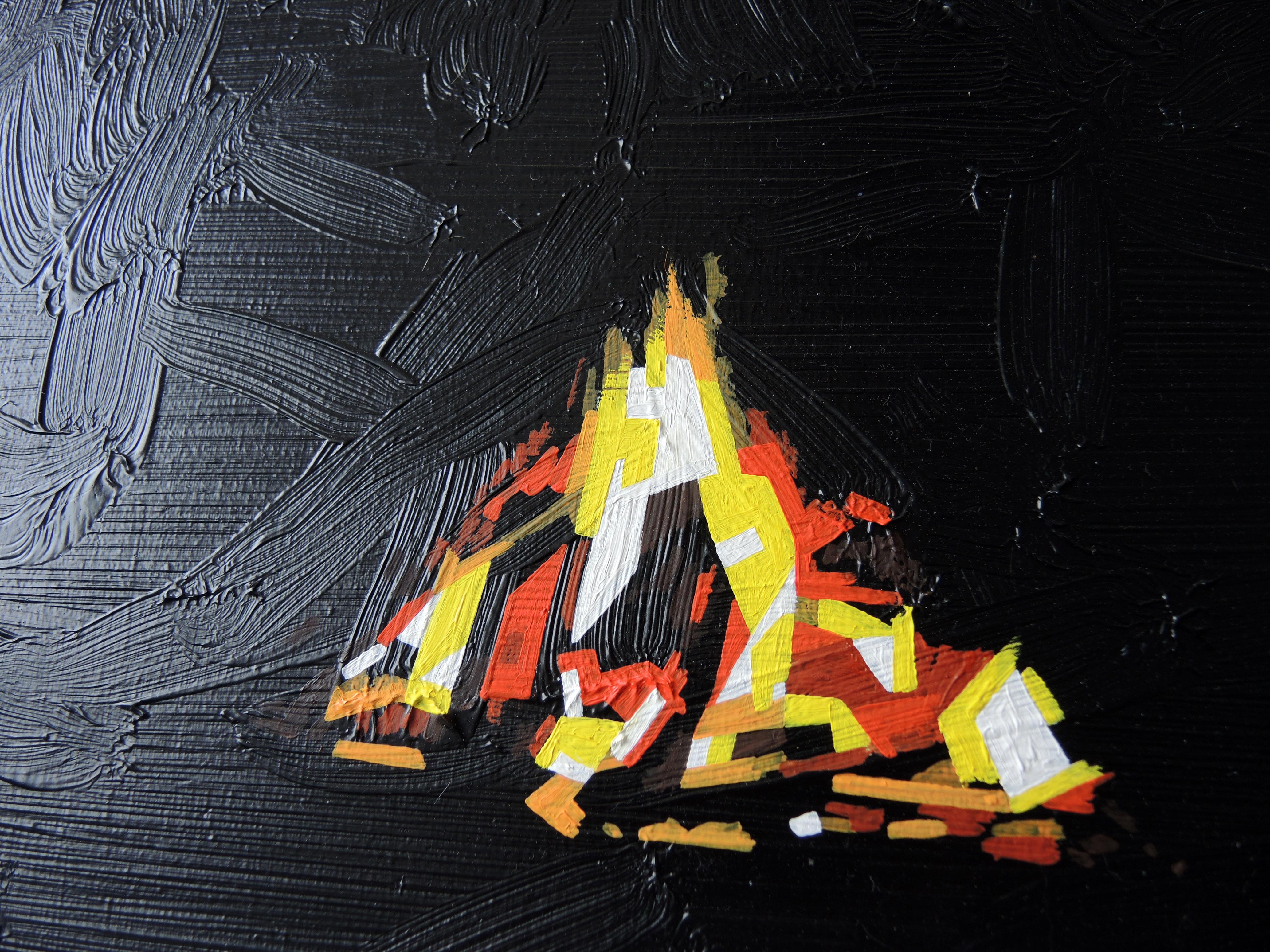 Campfire 28 May 22:53 - Painting by Robert Motelski
