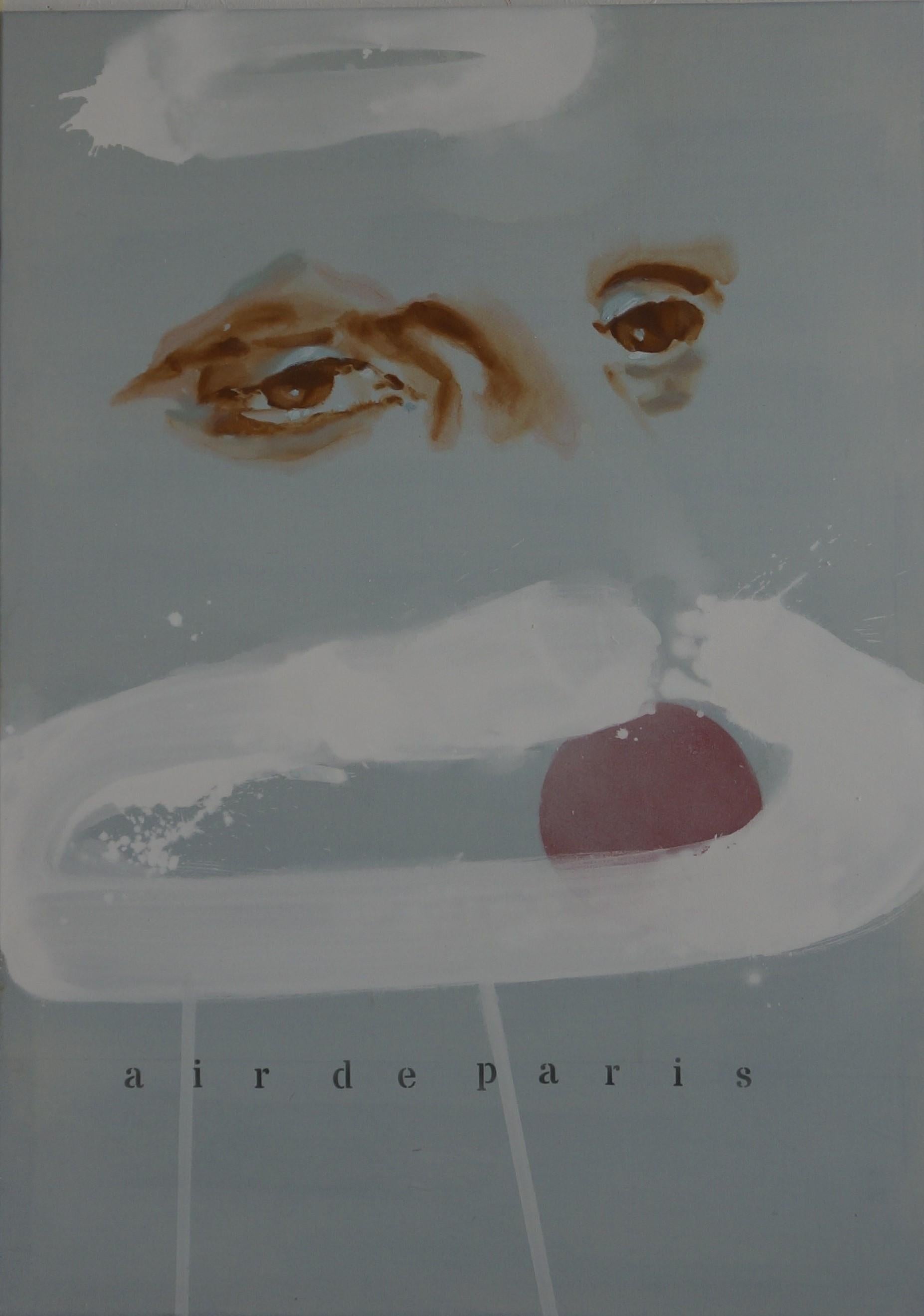  Air de Paris 1 – Zeitgenössische figurative Malerei, Dada-Kunst, modernes Porträt