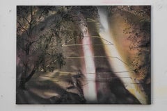 Reconstruction of Piłsudski Mound -  Contemporary Landscape Painting, Trees
