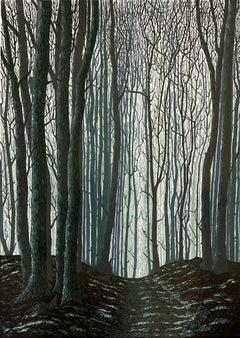 The Hope Lives In The Forest -  Handmade Linocut,  Limited Edition 6/7