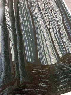 The Hope Lives In The Forest -  Handmade Linocut,  Limited Edition 6/7