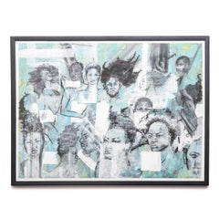 "El pueblo pueblo 4", Pintura acrílica y acuarela sobre papel, 2006