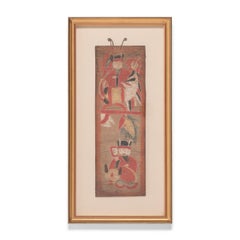 Antique Taoist Ceremonial Scroll Painting, c. 1870