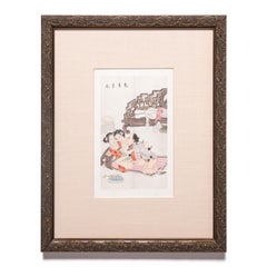 Album feuille d'album érotique chinois, vers 1850