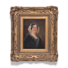 Oil Portrait of a Victorian Lady, c. 1850