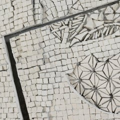 "Paesaggio di Asanoha", mosaico a tecnica mista