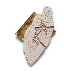 "Selaphiel" Abstract Angel Mosaic of Marble & Glass Tile