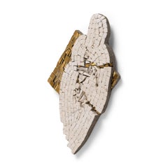 "Selaphiel" Abstract Angel Mosaic of Marble & Glass Tile