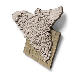 "Barachiel" Abstract Angel Mosaic of Marble & Glass Tile