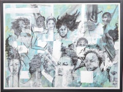 "The People People 4, " Acrylic Paint and Watercolor on Paper, 2006
