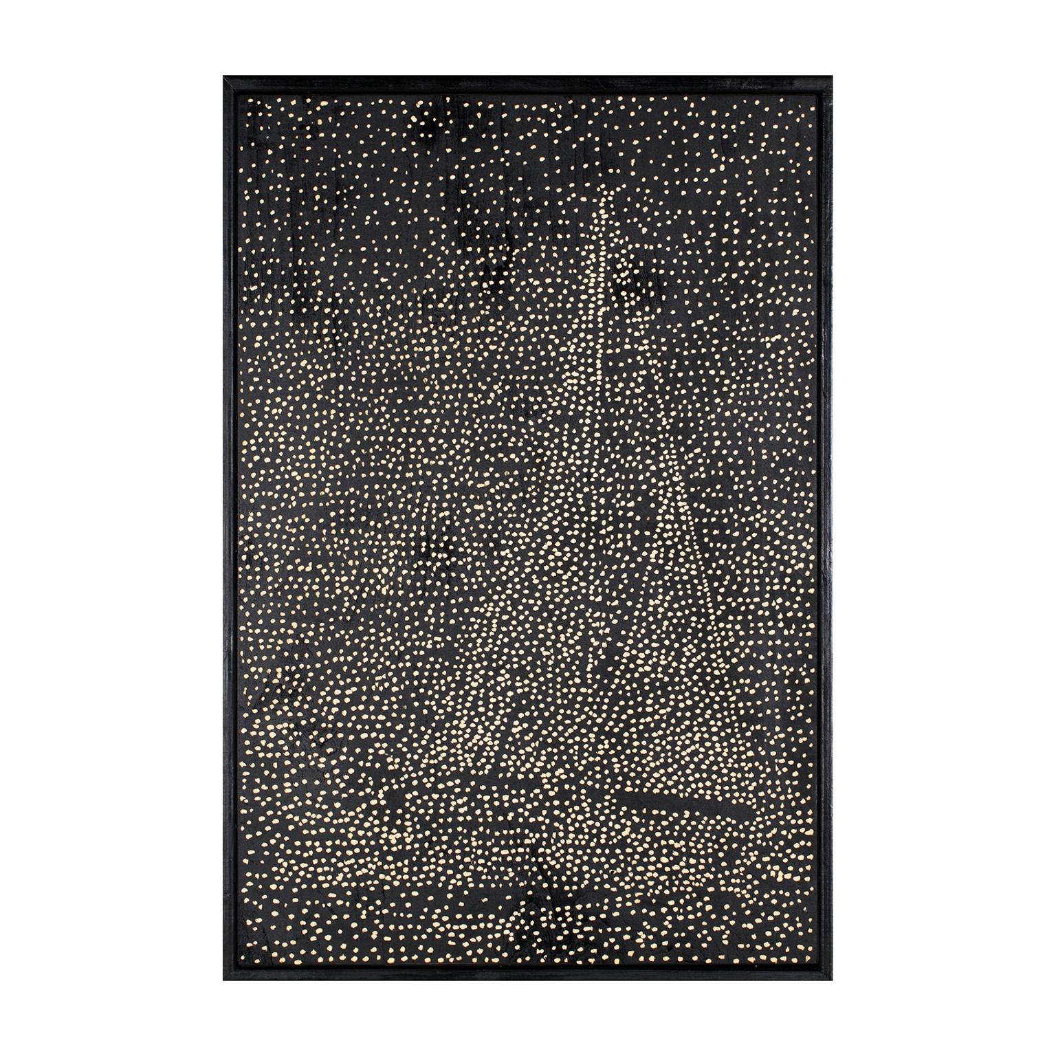 Sailing Boat, gravure sur bois pointilliste, 2012 - Painting de Ren Hui